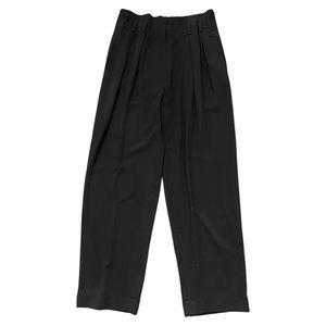 Donna Karan Black Pleated Pants